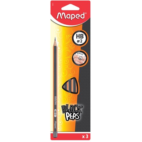 Maped grafitna olovka BLASK`PEPS bez gumice hb 1/3 Cene